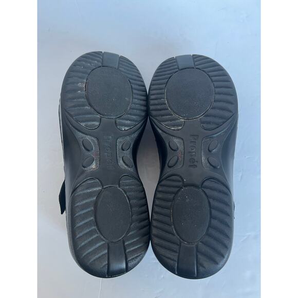 Propet Yara Mary Jane Black Leather Velcro Close Comfort Platform Wedge Shoe 8.5 - Picture 11 of 11